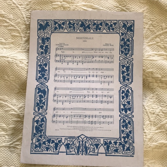 “ DEAREST ONE” , Hey serenade, Vintage sheet music. Gorgeous image. - Picture 7 of 10